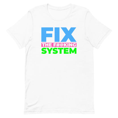 Fix the System Shirt Progressive Socialist Leftist Marxist Communist Trump Biden Bernie Merch Clothing Political Democrat Republican